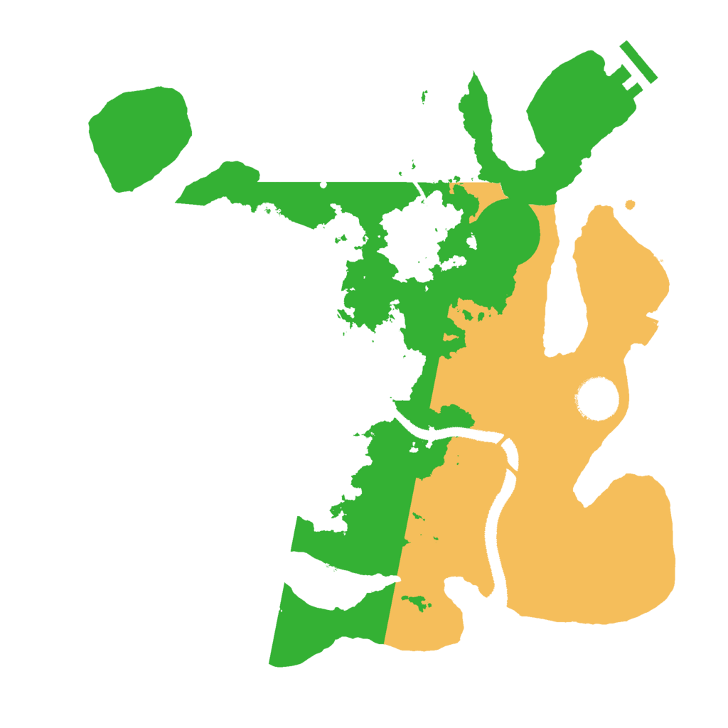 Biome Rust Map: Procedural Map, Size: 3000, Seed: 1516865311