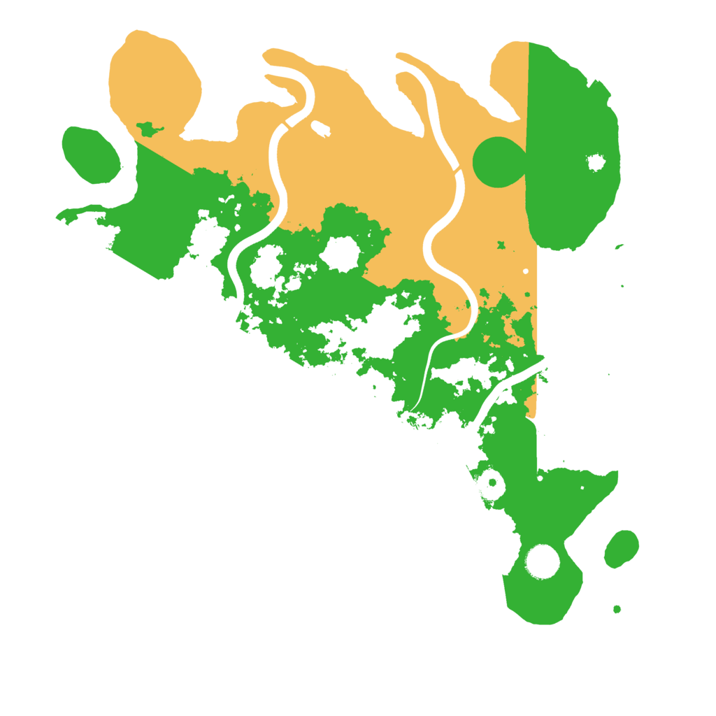 Biome Rust Map: Procedural Map, Size: 3700, Seed: 981602557