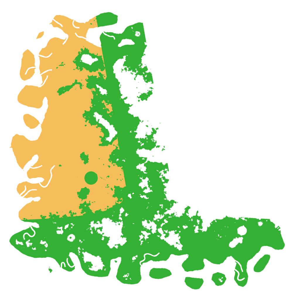 Biome Rust Map: Procedural Map, Size: 6000, Seed: 120438756