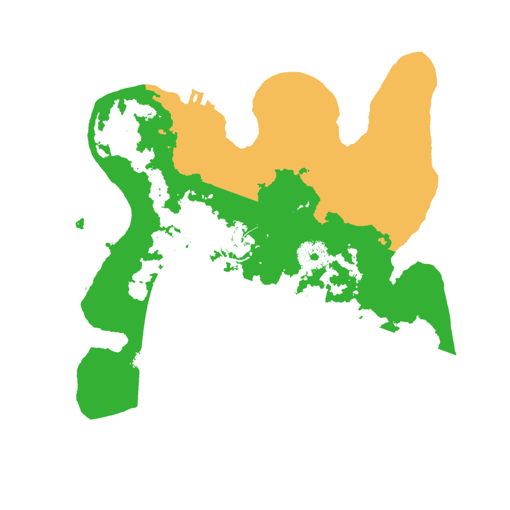 Biome Rust Map: Procedural Map, Size: 2500, Seed: 1052202318