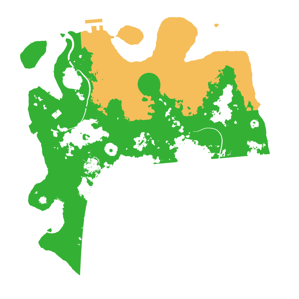 Biome Rust Map: Procedural Map, Size: 3500, Seed: 101431385