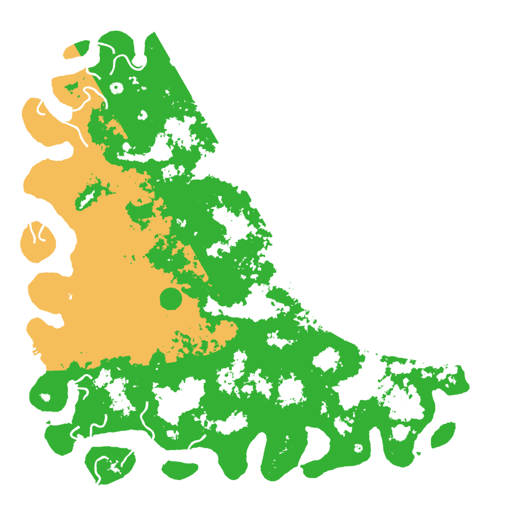 Biome Rust Map: Procedural Map, Size: 6000, Seed: 4797427