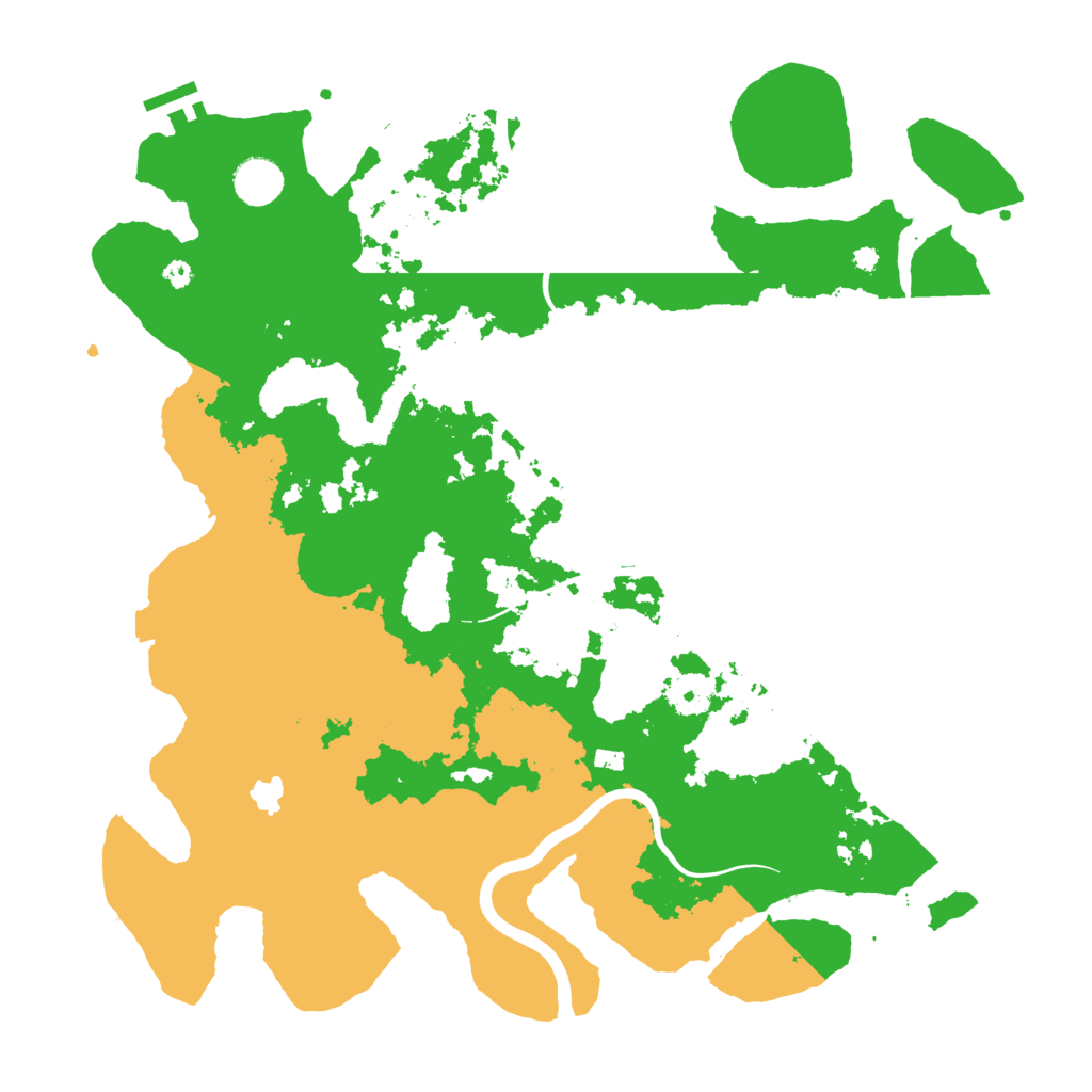 Biome Rust Map: Procedural Map, Size: 4000, Seed: 58293