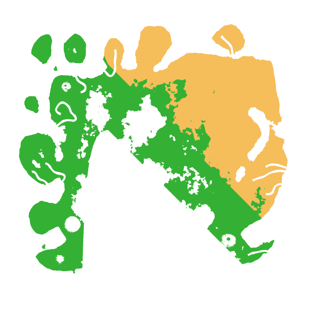 Biome Rust Map: Procedural Map, Size: 3500, Seed: 13423