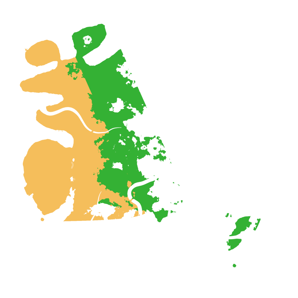 Biome Rust Map: Procedural Map, Size: 3500, Seed: 760901976