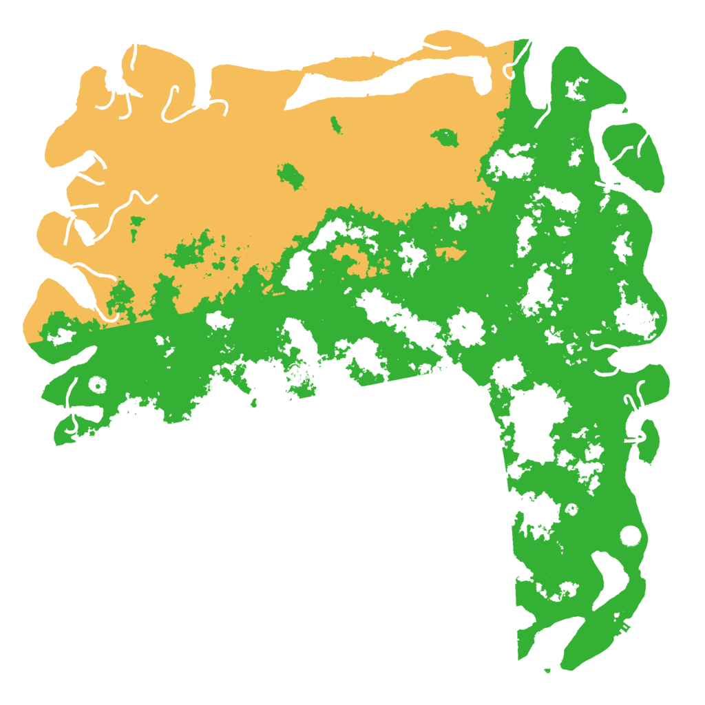 Biome Rust Map: Procedural Map, Size: 6000, Seed: 62215