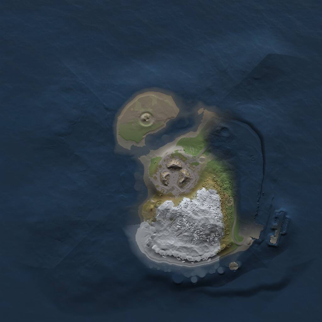 Rust Map: Procedural Map, Size: 1500, Seed: 3874583, 3 Monuments