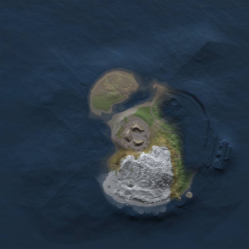 Rust Map: Procedural Map, Size: 1500, Seed: 3874583, 3 Monuments