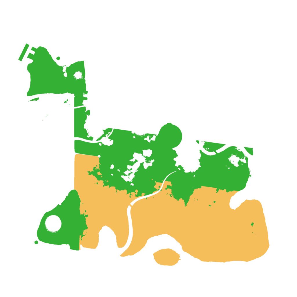 Biome Rust Map: Procedural Map, Size: 3300, Seed: 2223