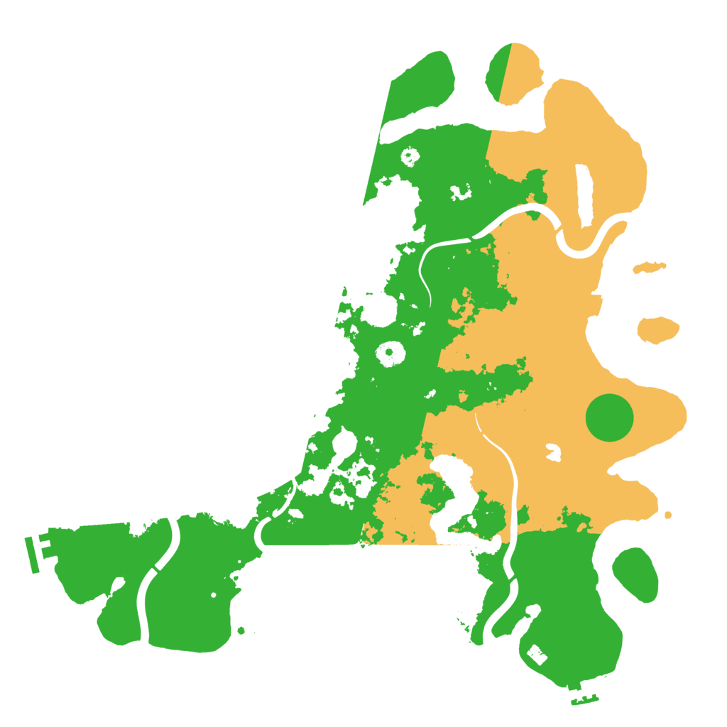 Biome Rust Map: Procedural Map, Size: 4000, Seed: 412468