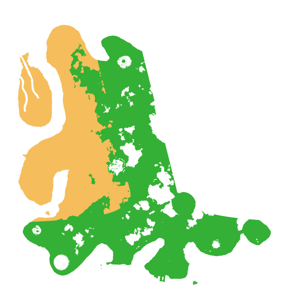 Biome Rust Map: Procedural Map, Size: 3500, Seed: 54455