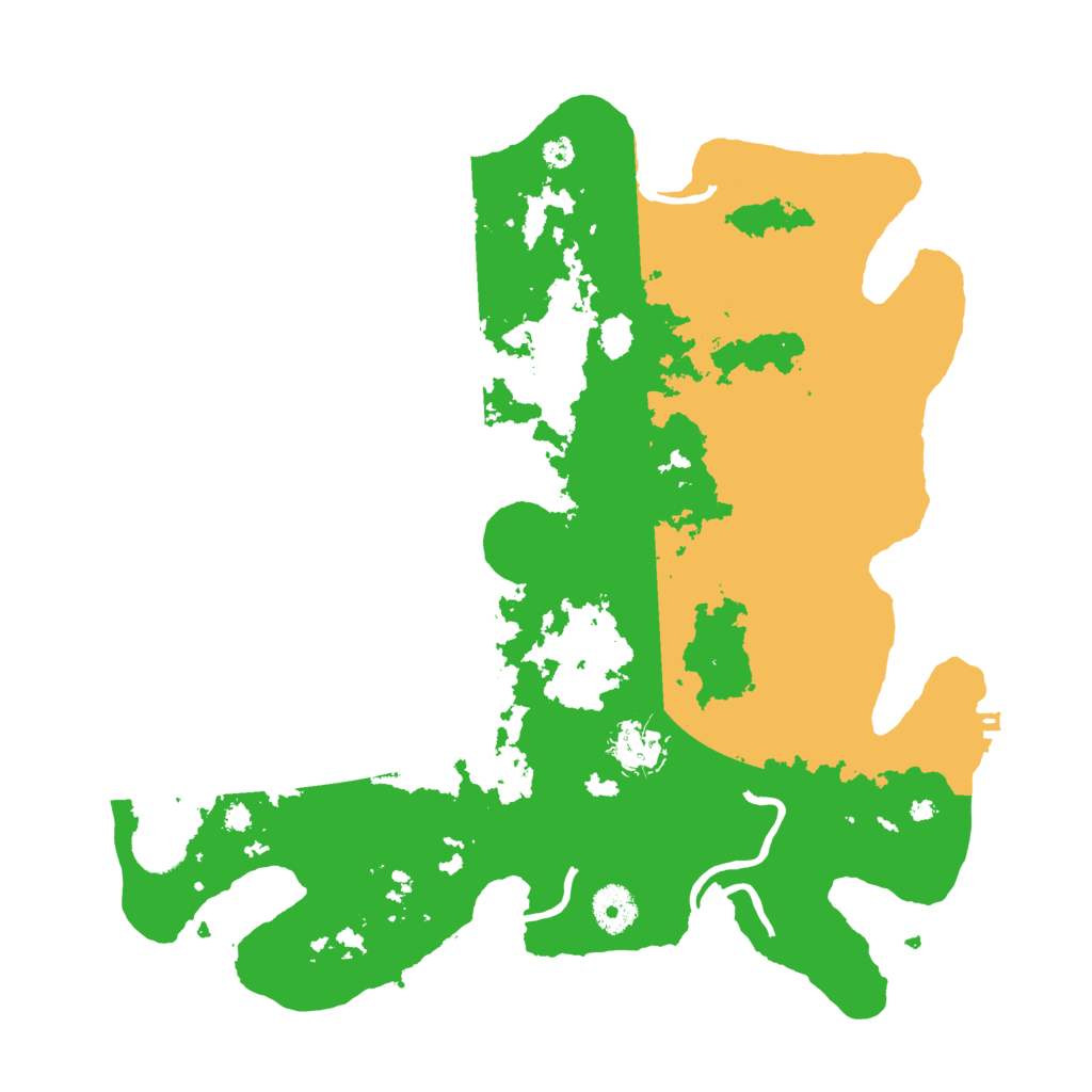 Biome Rust Map: Procedural Map, Size: 3600, Seed: 3715430