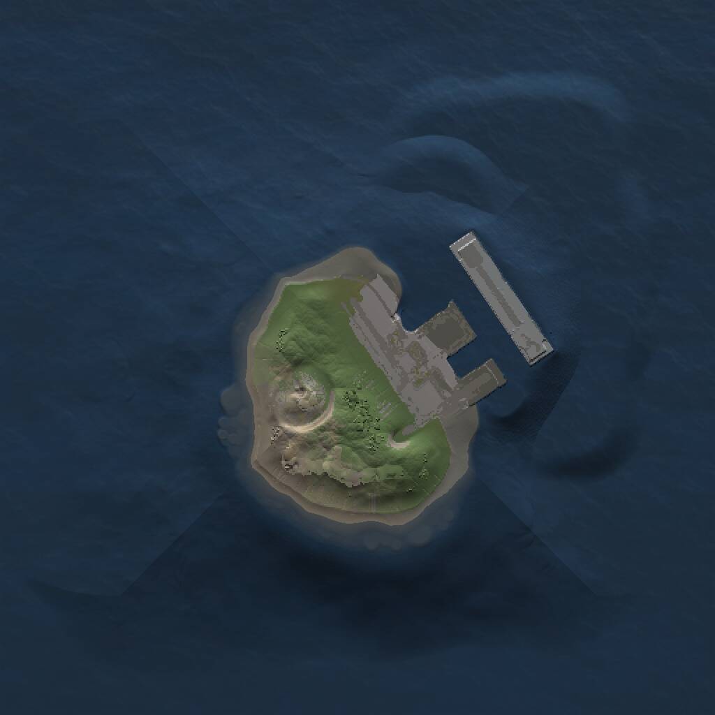 Rust Map: Procedural Map, Size: 1000, Seed: 191119, 2 Monuments