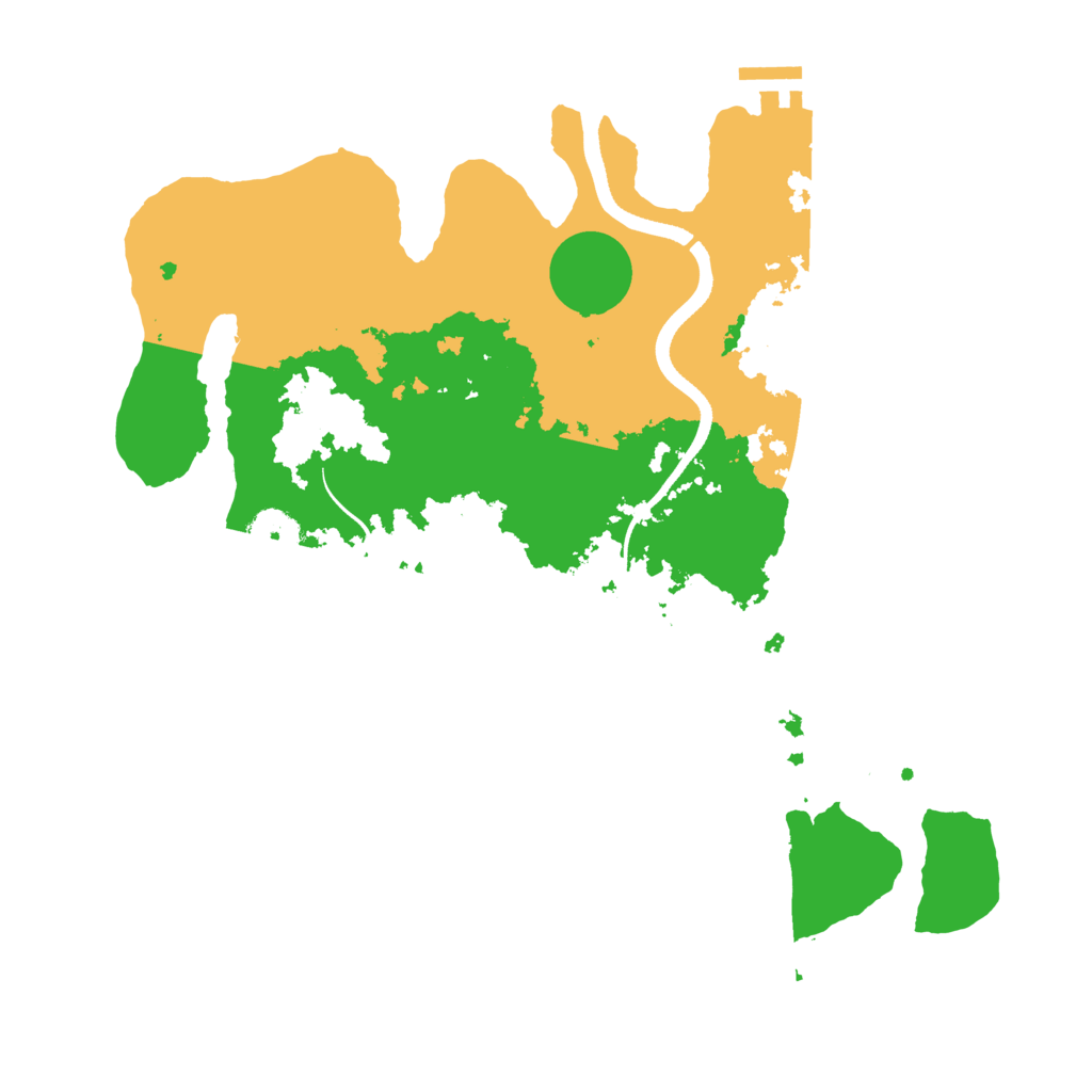 Biome Rust Map: Procedural Map, Size: 3500, Seed: 3960