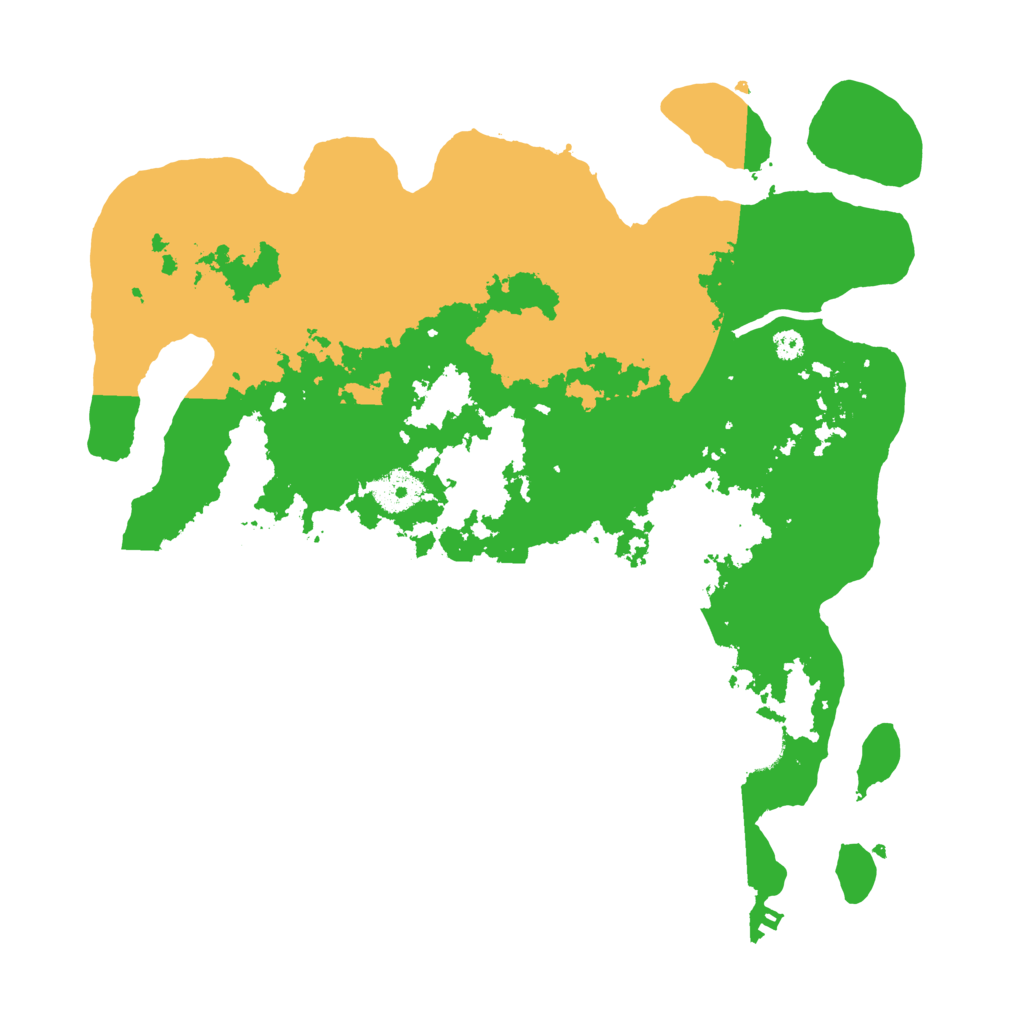 Biome Rust Map: Procedural Map, Size: 3500, Seed: 8523