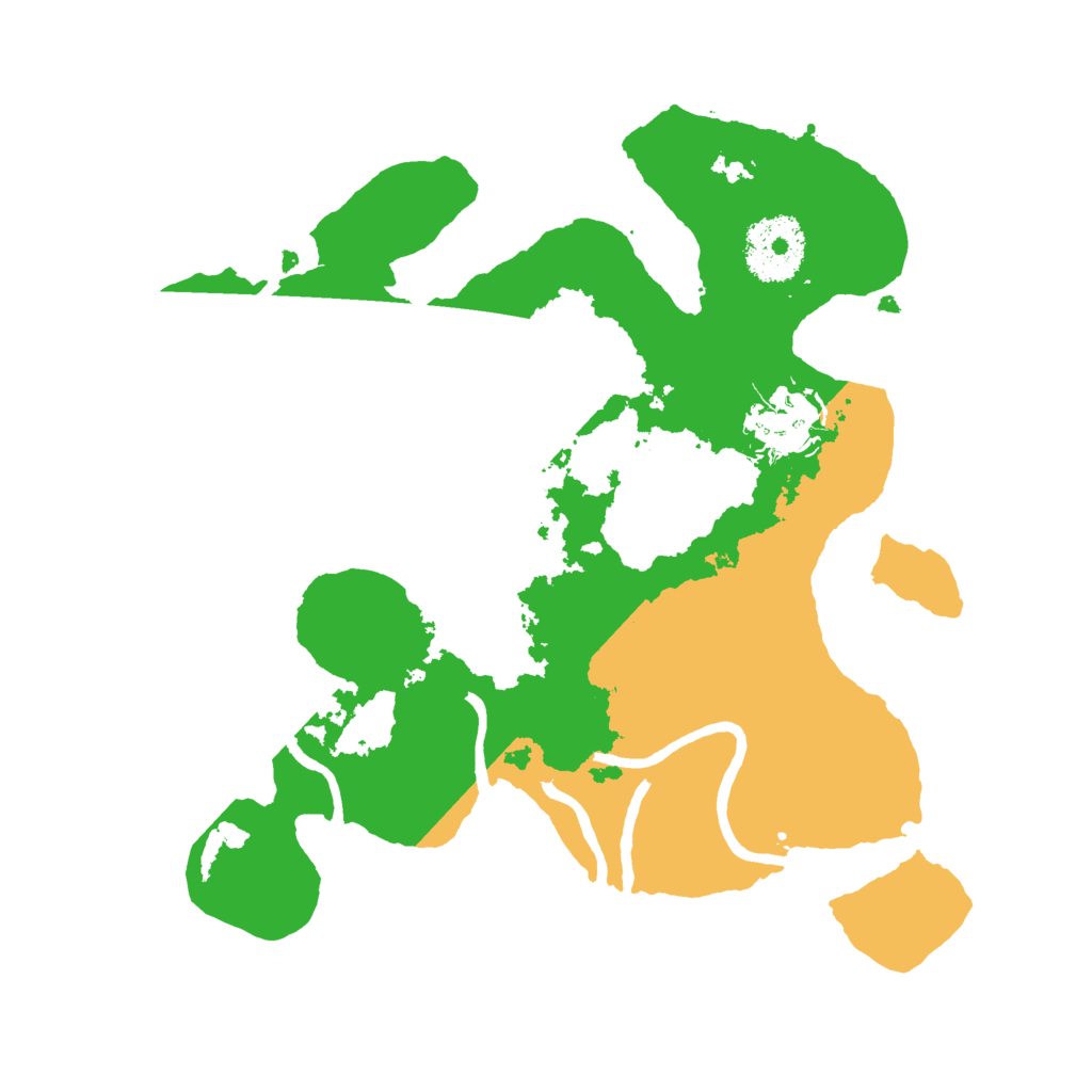 Biome Rust Map: Procedural Map, Size: 2600, Seed: 366391407
