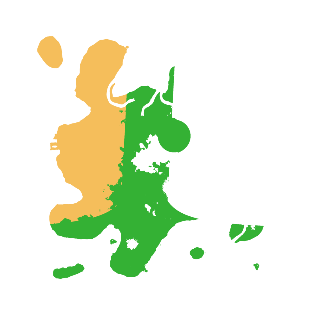 Biome Rust Map: Procedural Map, Size: 2500, Seed: 1485077454