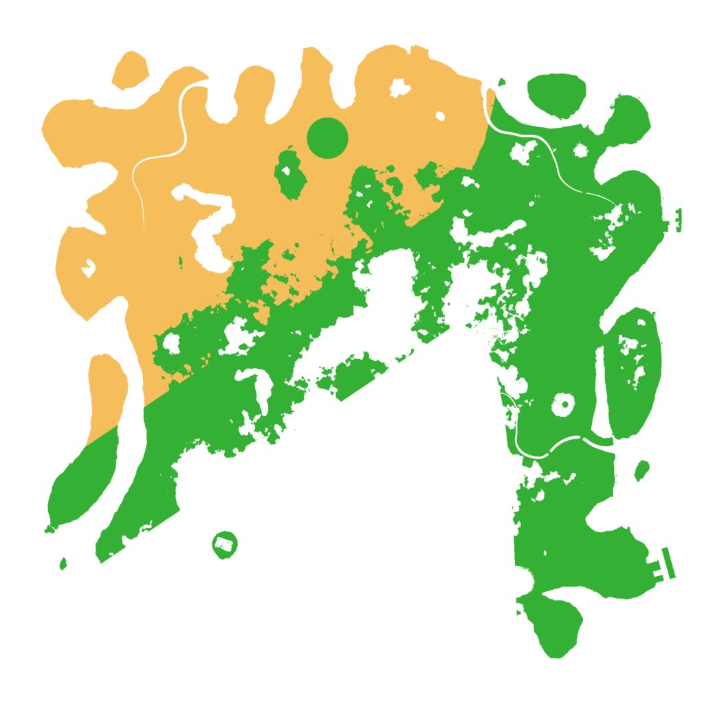Biome Rust Map: Procedural Map, Size: 4500, Seed: 2104370432