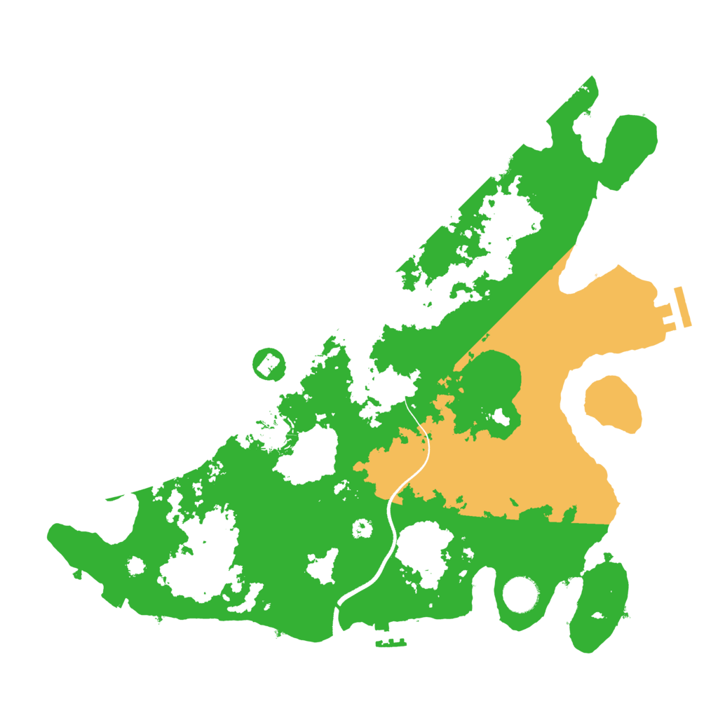 Biome Rust Map: Procedural Map, Size: 3550, Seed: 112528450