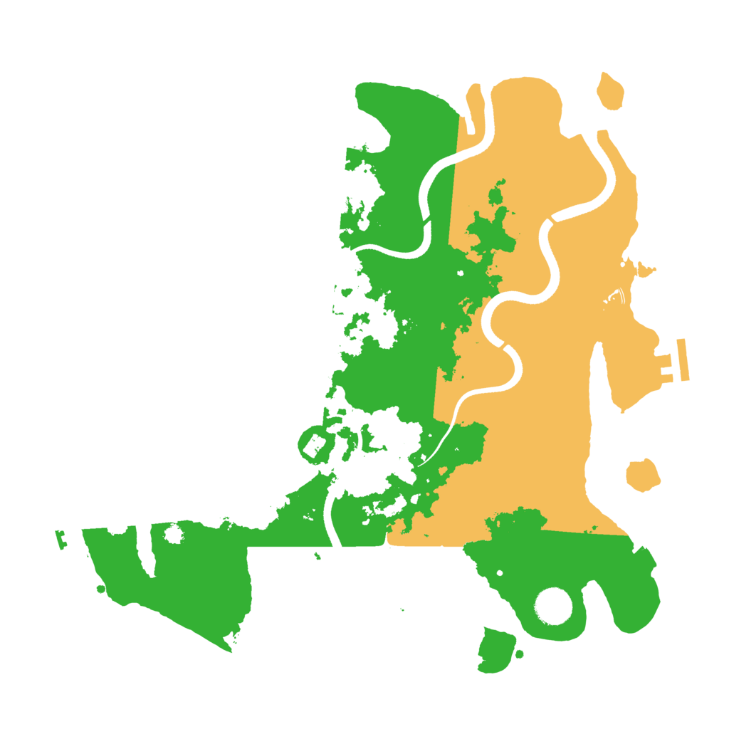 Biome Rust Map: Procedural Map, Size: 3500, Seed: 22277788