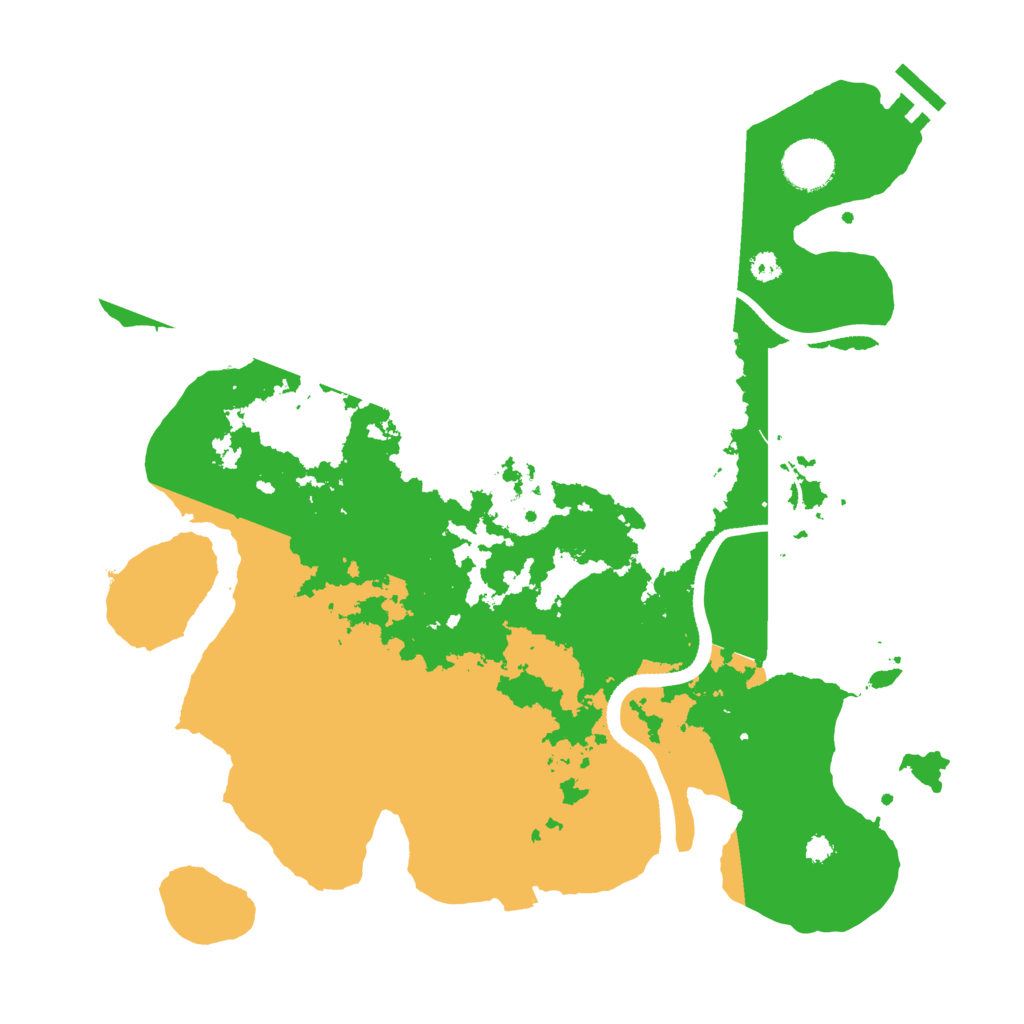 Biome Rust Map: Procedural Map, Size: 3500, Seed: 84356428