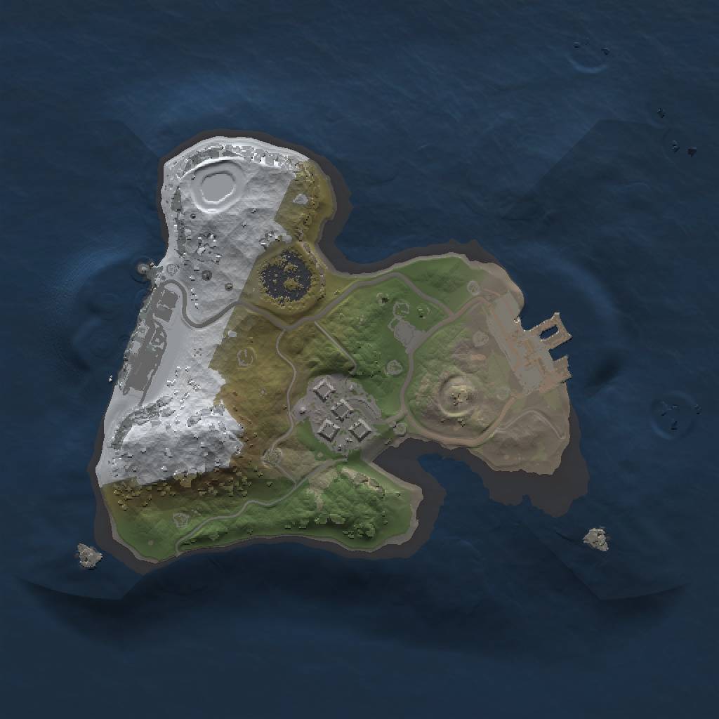 Rust Map: Procedural Map, Size: 1500, Seed: 1472588307, 7 Monuments