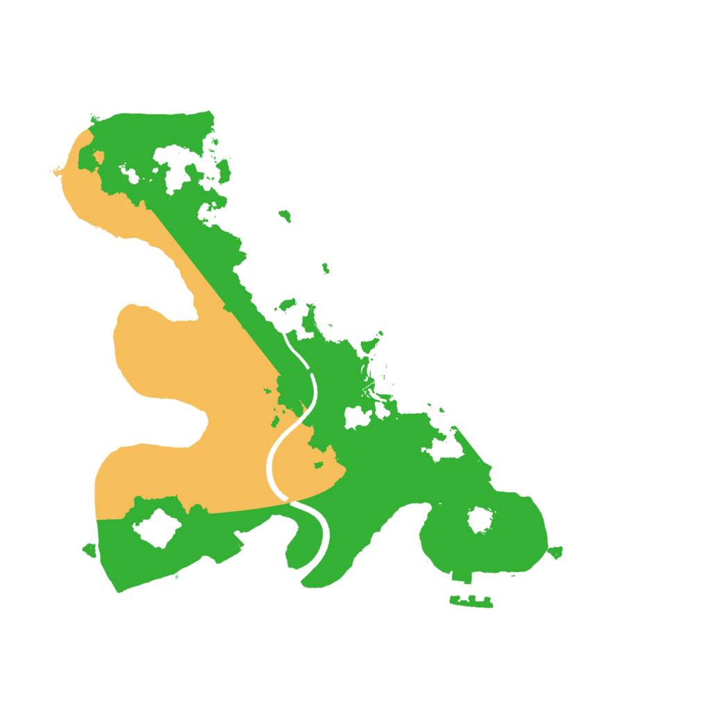 Biome Rust Map: Procedural Map, Size: 2500, Seed: 55231