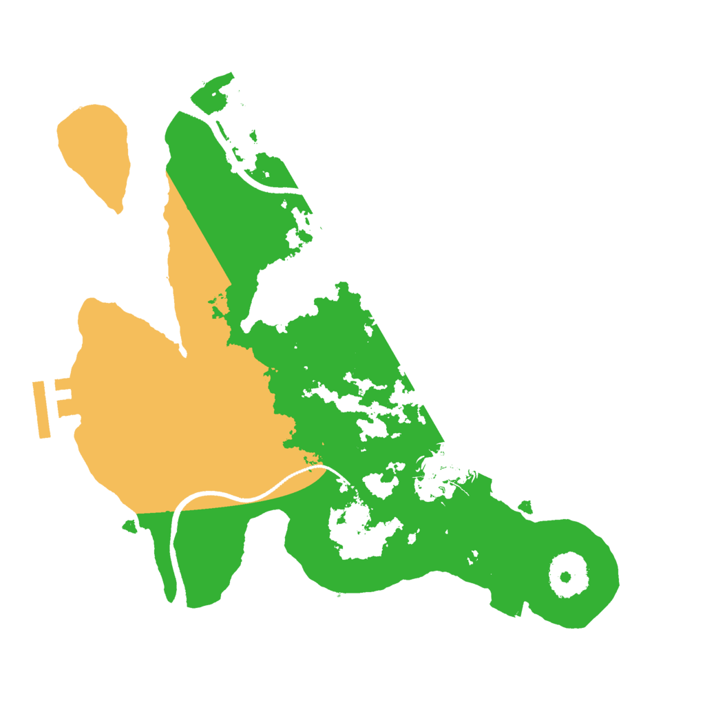 Biome Rust Map: Procedural Map, Size: 2500, Seed: 4533454