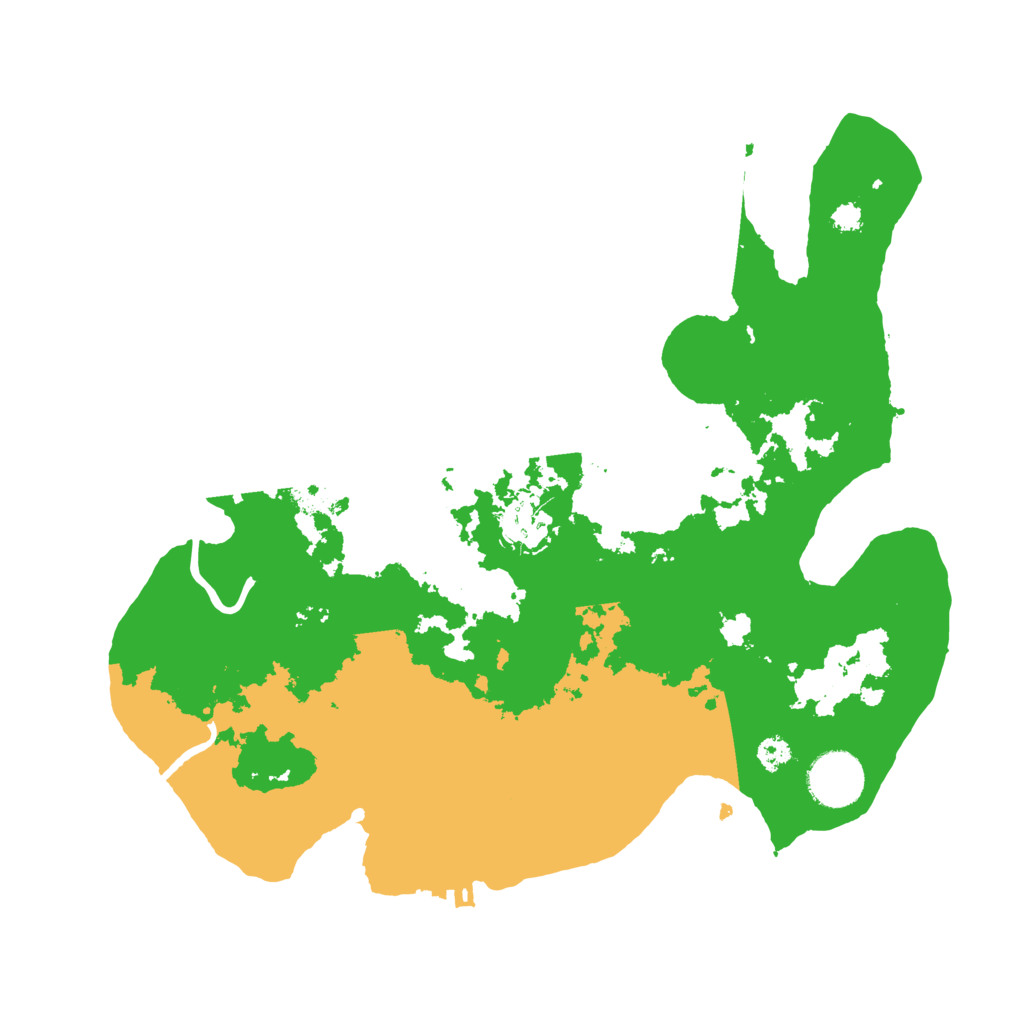 Biome Rust Map: Procedural Map, Size: 3200, Seed: 85658