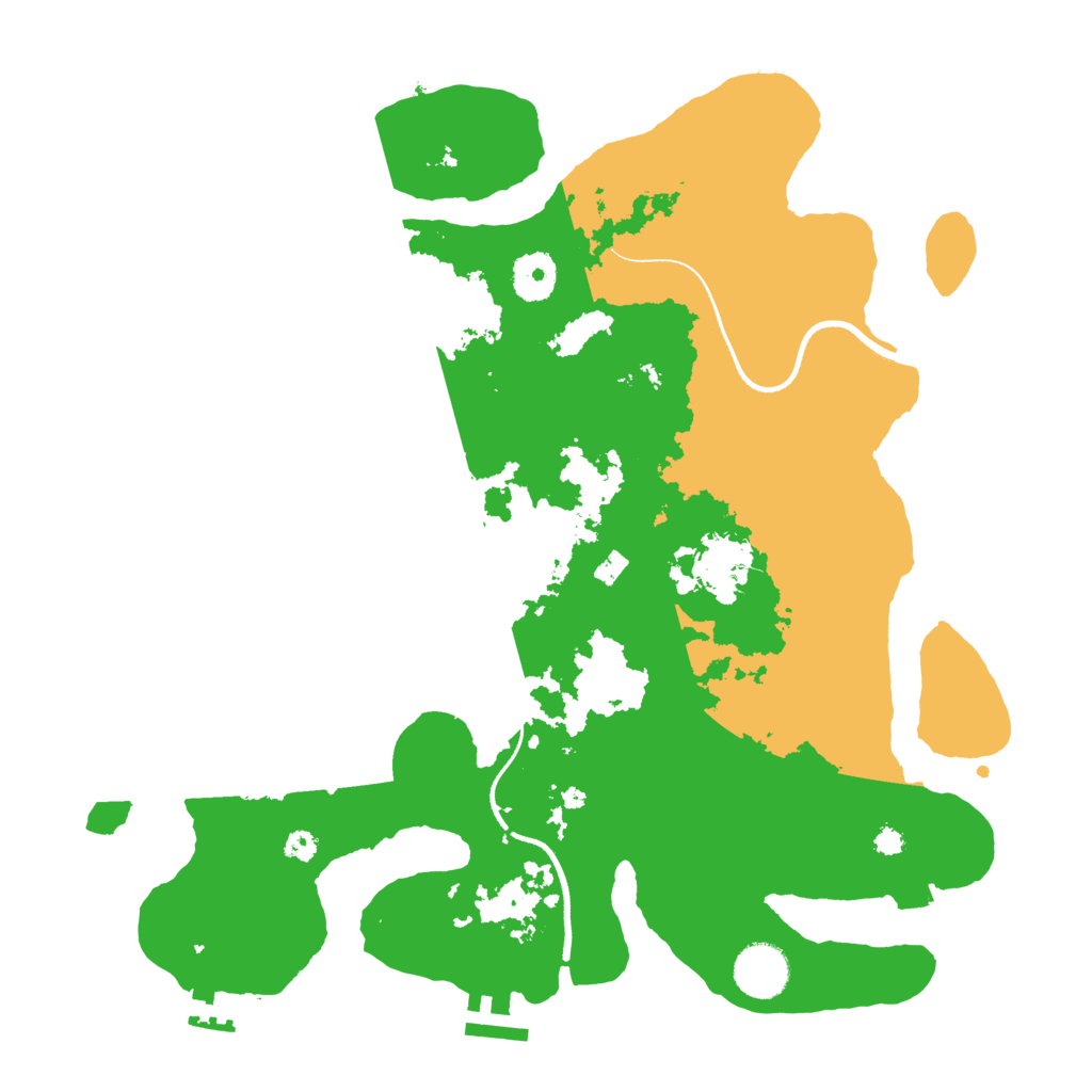 Biome Rust Map: Procedural Map, Size: 3500, Seed: 9874326
