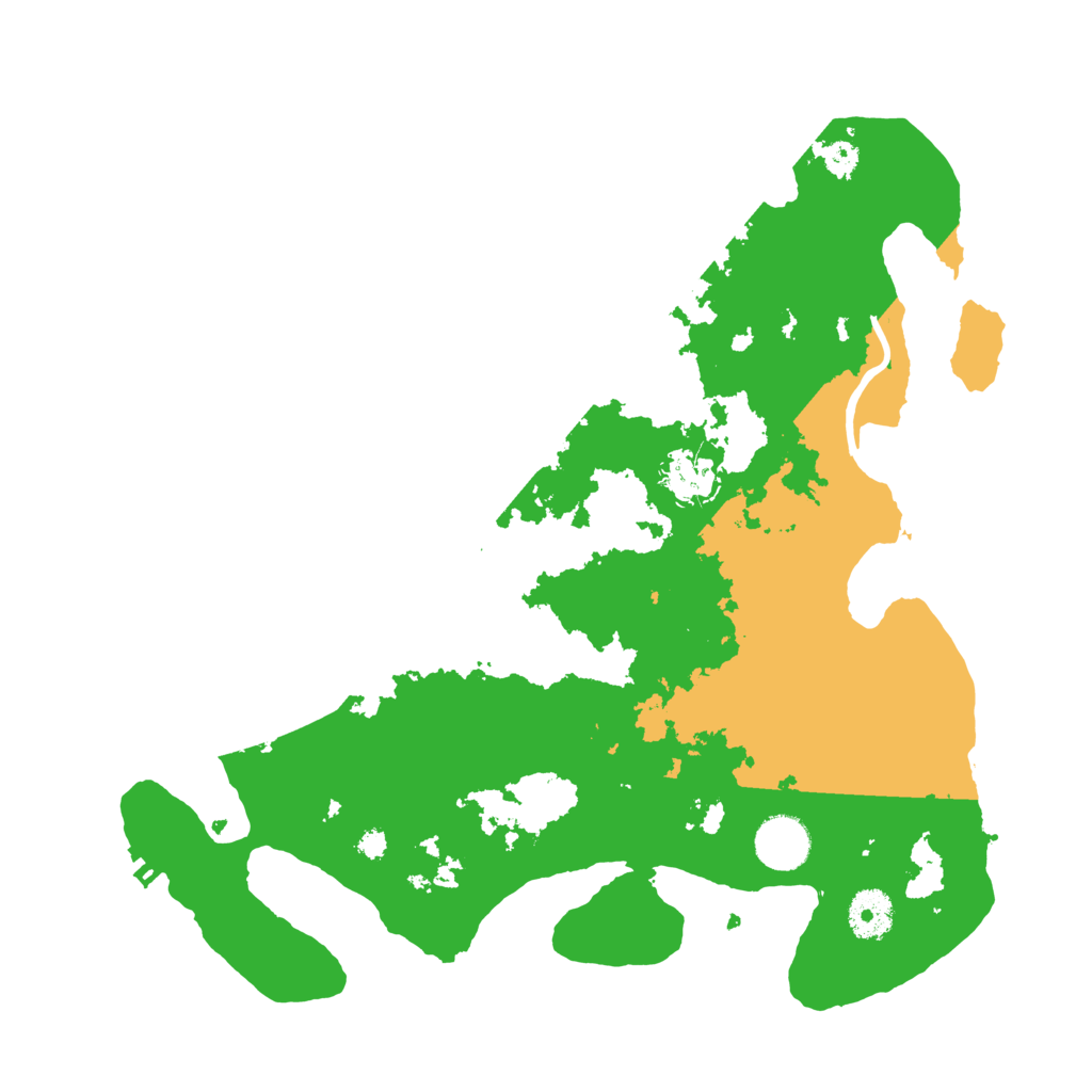 Biome Rust Map: Procedural Map, Size: 3500, Seed: 158127