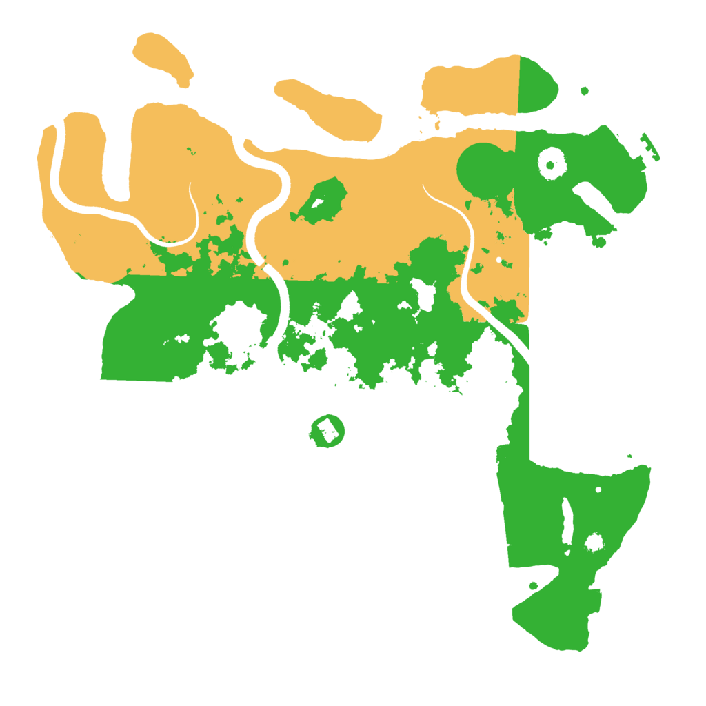 Biome Rust Map: Procedural Map, Size: 3500, Seed: 88783