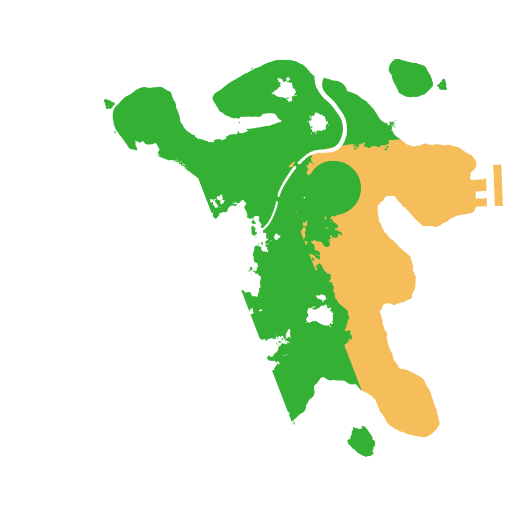 Biome Rust Map: Procedural Map, Size: 2500, Seed: 56753