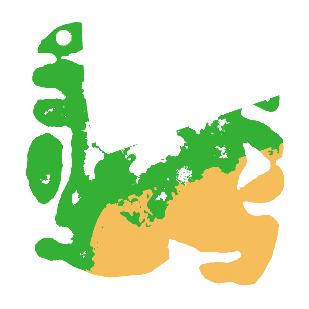 Biome Rust Map: Barren, Size: 3500, Seed: 102100193