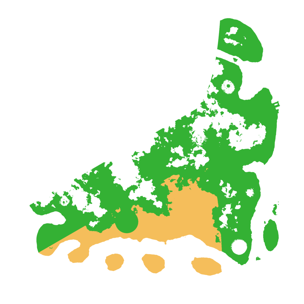 Biome Rust Map: Procedural Map, Size: 3500, Seed: 28848