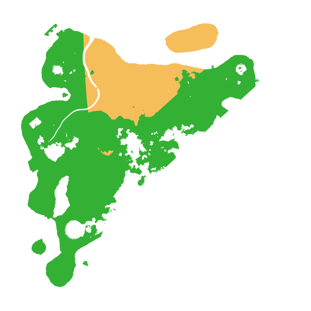 Biome Rust Map: Procedural Map, Size: 3000, Seed: 121417