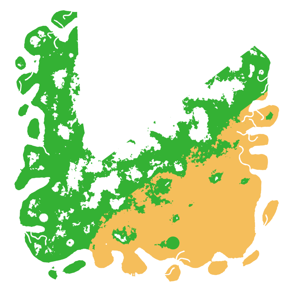Biome Rust Map: Procedural Map, Size: 6000, Seed: 1228198