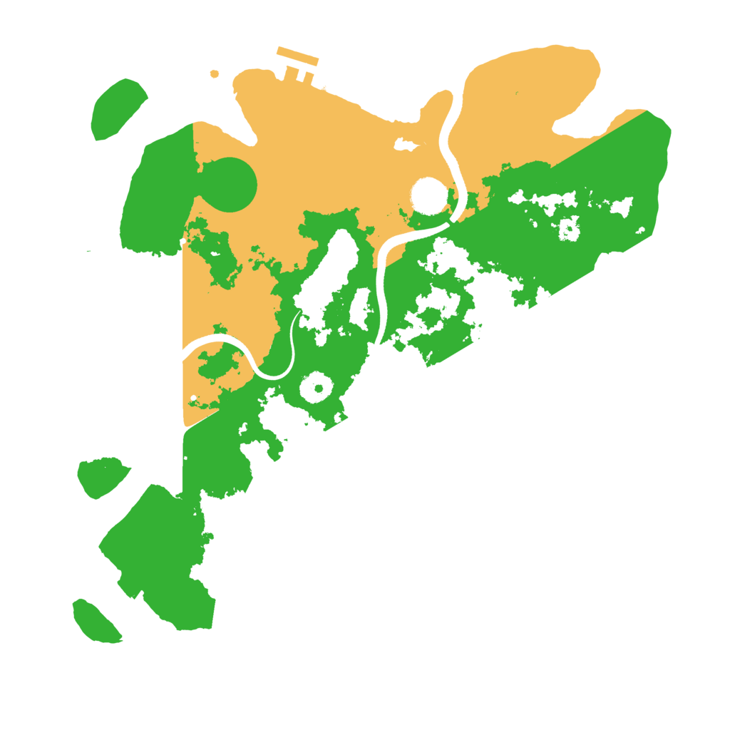 Biome Rust Map: Procedural Map, Size: 3500, Seed: 83942989