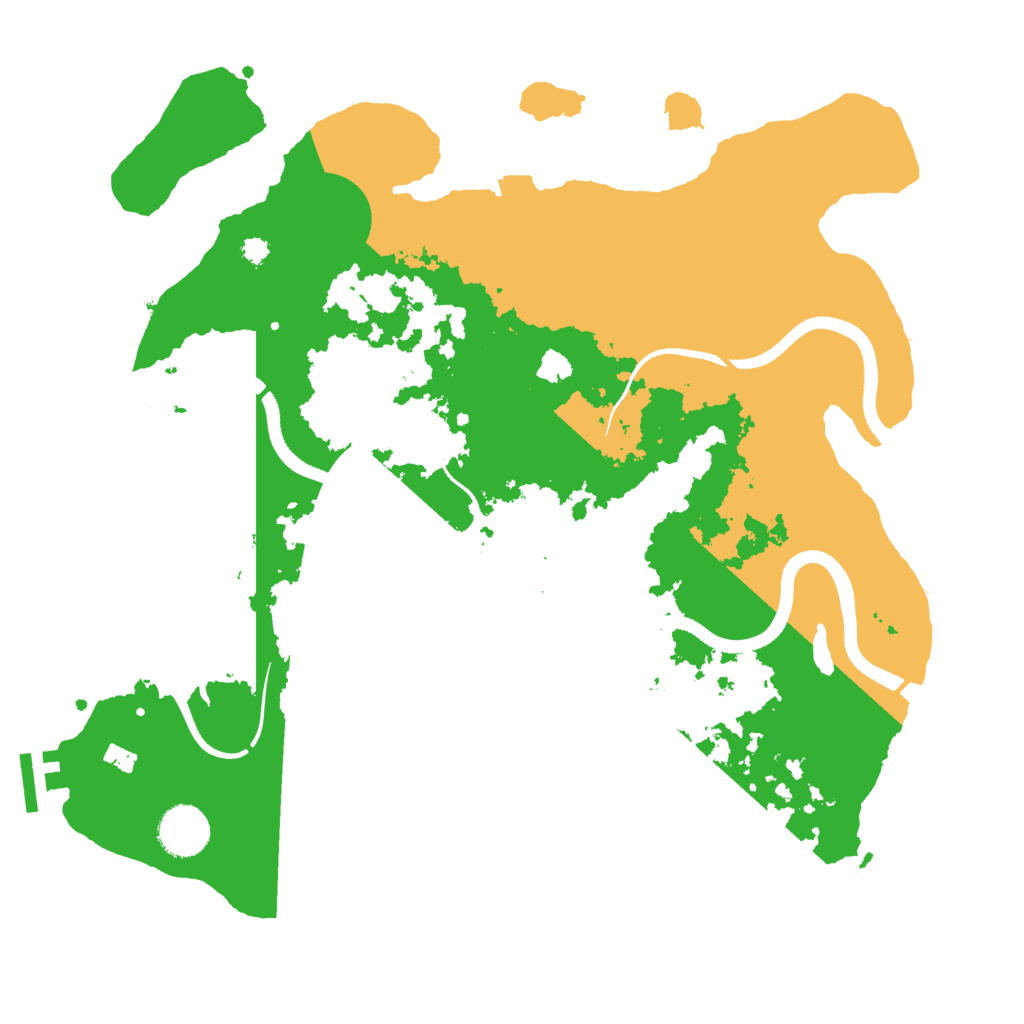 Biome Rust Map: Procedural Map, Size: 3500, Seed: 41715331