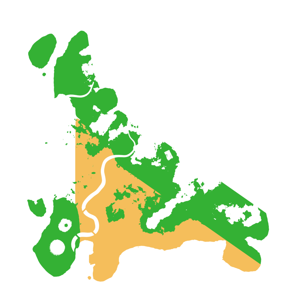 Biome Rust Map: Procedural Map, Size: 3500, Seed: 489954868
