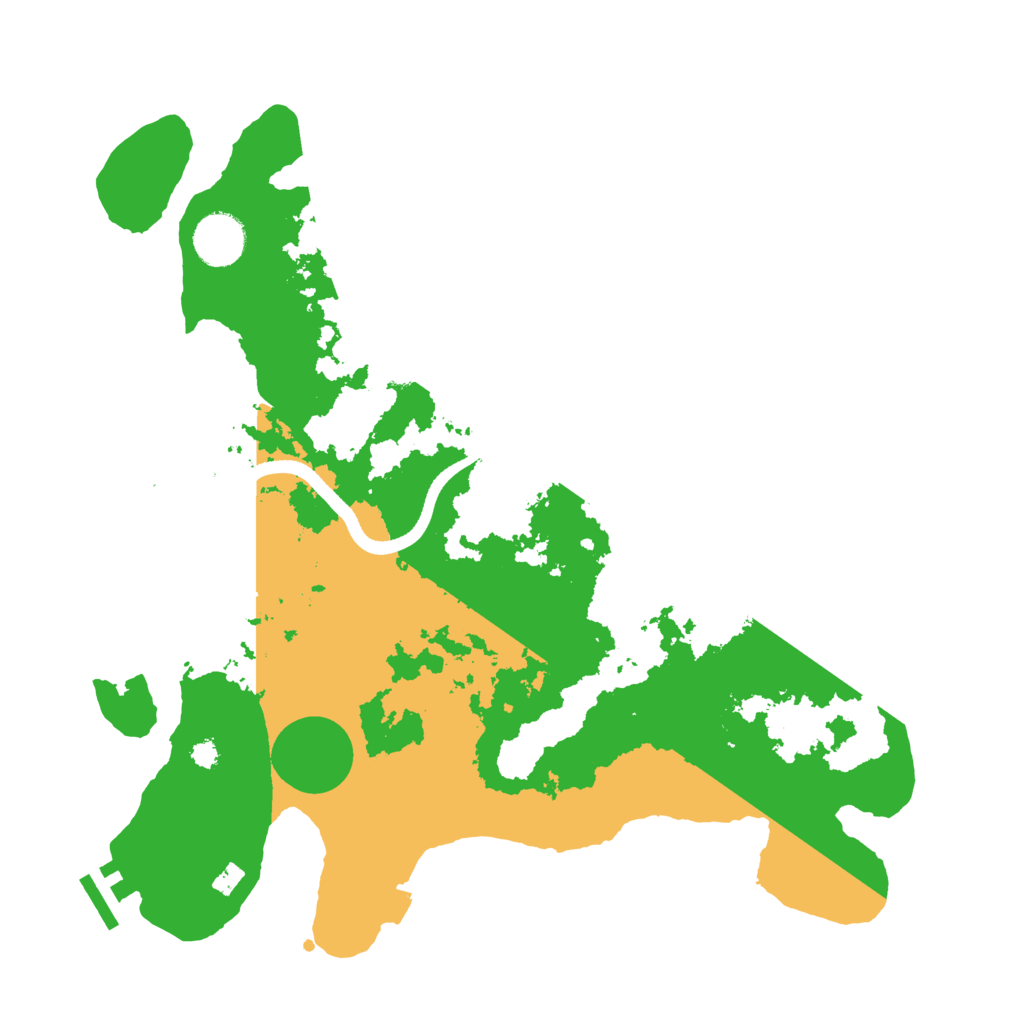 Biome Rust Map: Procedural Map, Size: 3500, Seed: 489954868