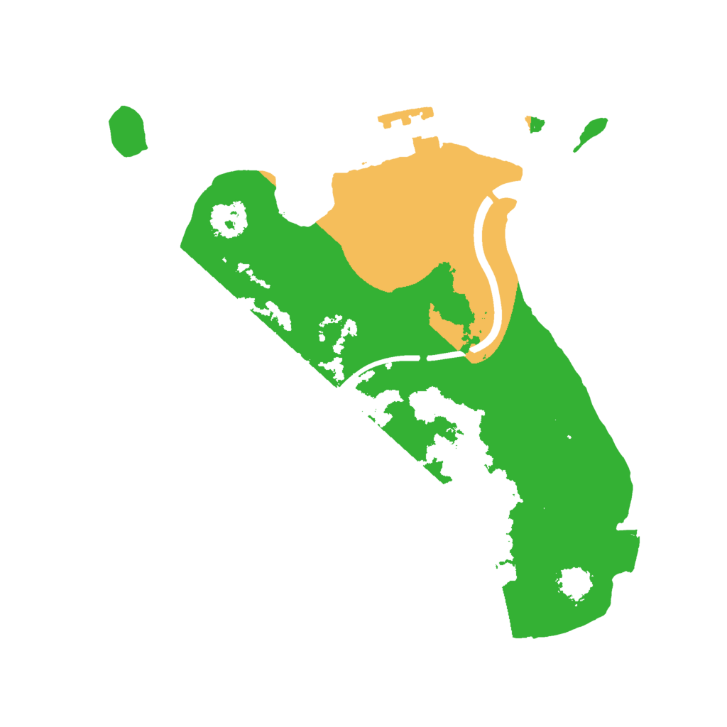 Biome Rust Map: Procedural Map, Size: 2000, Seed: 51000