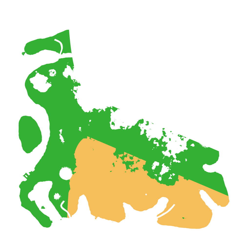 Biome Rust Map: Procedural Map, Size: 3500, Seed: 1304436609