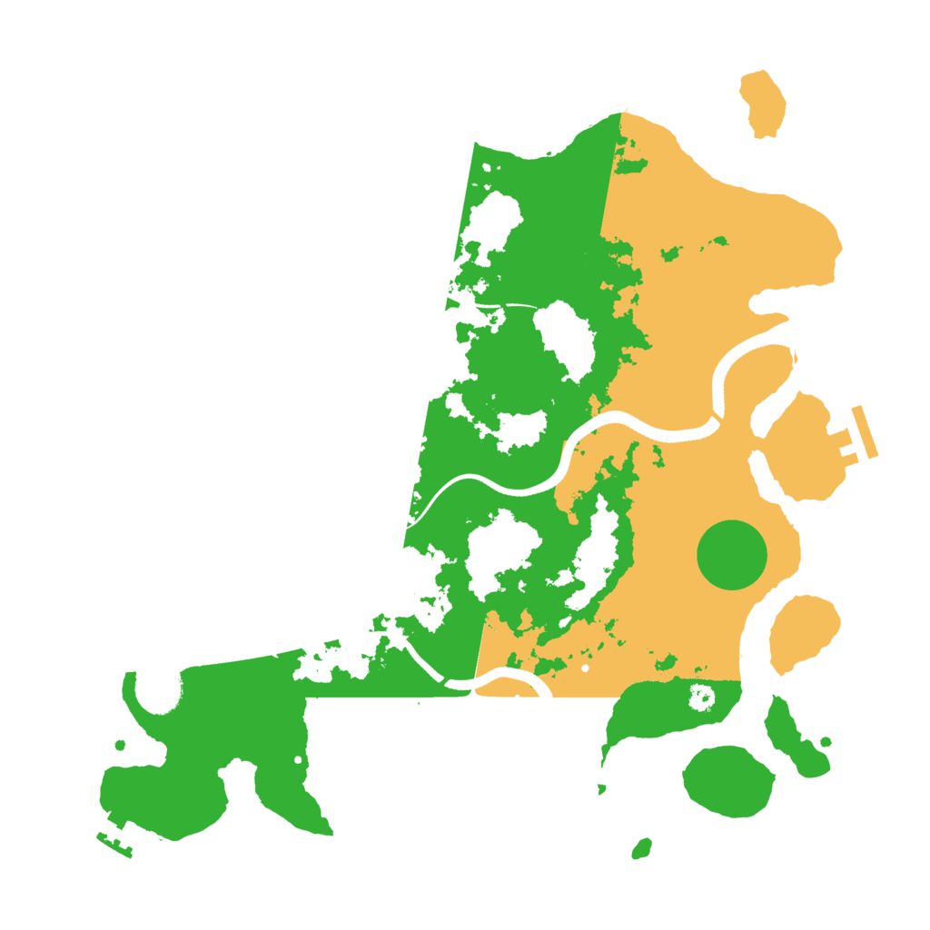 Biome Rust Map: Procedural Map, Size: 3500, Seed: 14575262