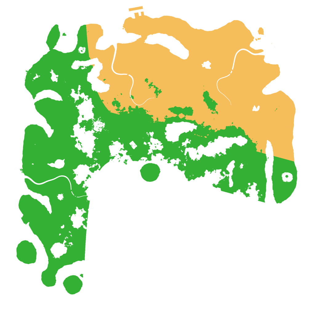 Biome Rust Map: Procedural Map, Size: 4500, Seed: 1353161376