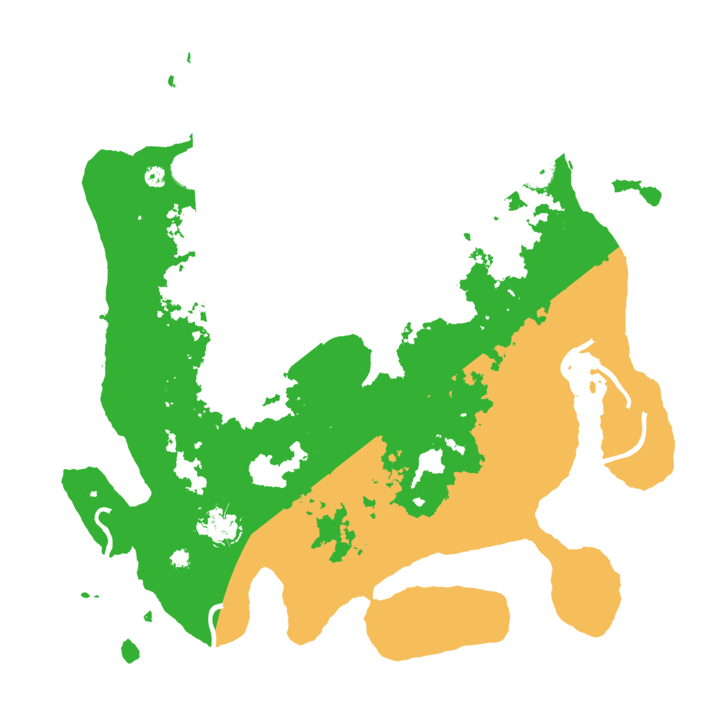 Biome Rust Map: Procedural Map, Size: 3500, Seed: 34543