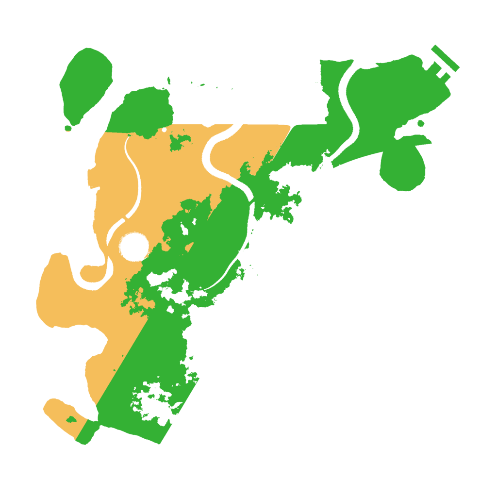 Biome Rust Map: Procedural Map, Size: 3000, Seed: 500397349