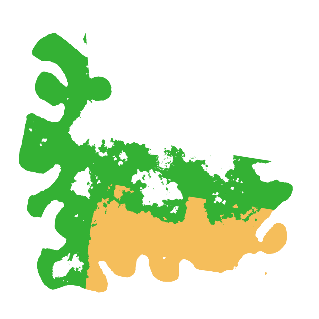 Biome Rust Map: Barren, Size: 3500, Seed: 603046063