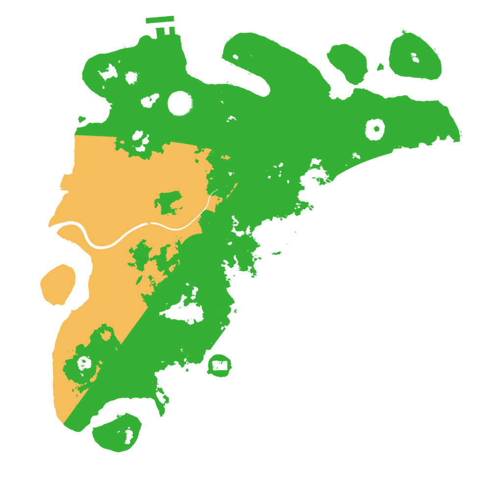 Biome Rust Map: Procedural Map, Size: 3600, Seed: 2929