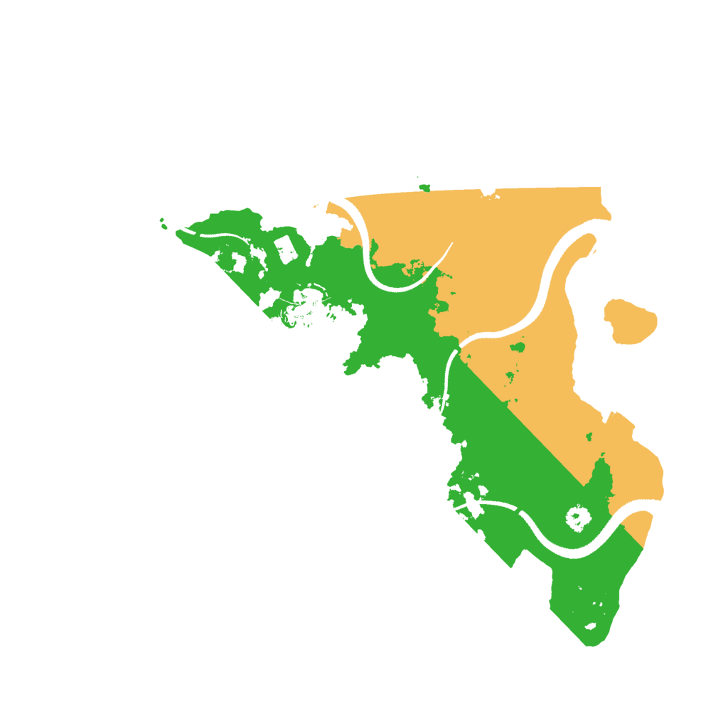 Biome Rust Map: Procedural Map, Size: 3000, Seed: 6021112